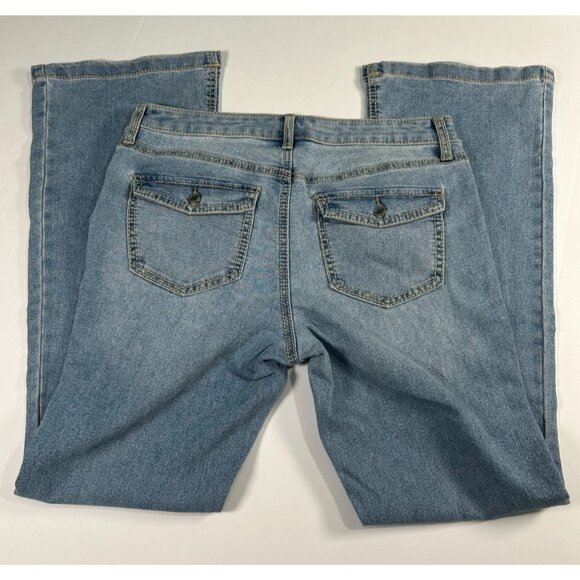 No Boundaries Women’s Bootcut Jeans Stonewashed Denim Blue Size 12 - Picture 7 of 7